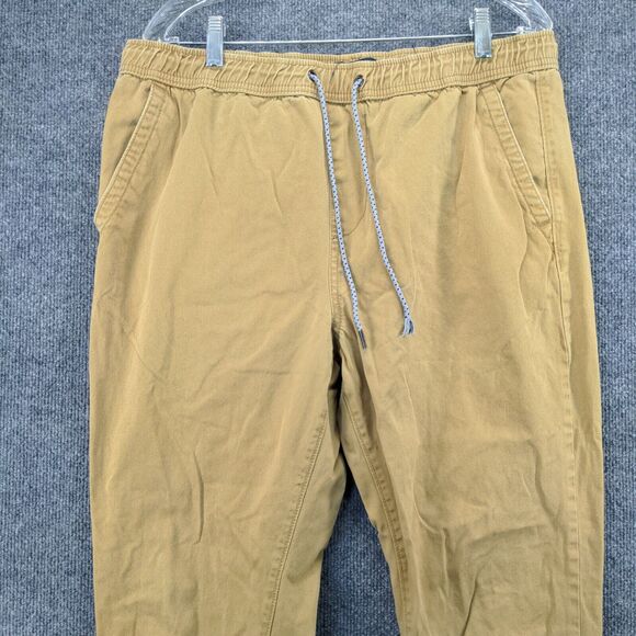 Aeropostale Mens Jogger Pants Brown Large Drawstring Waistband Tapered Cotton - Picture 3 of 12